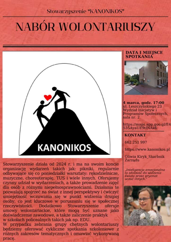 Plakat informacyjny promujący przedsięwzięcie