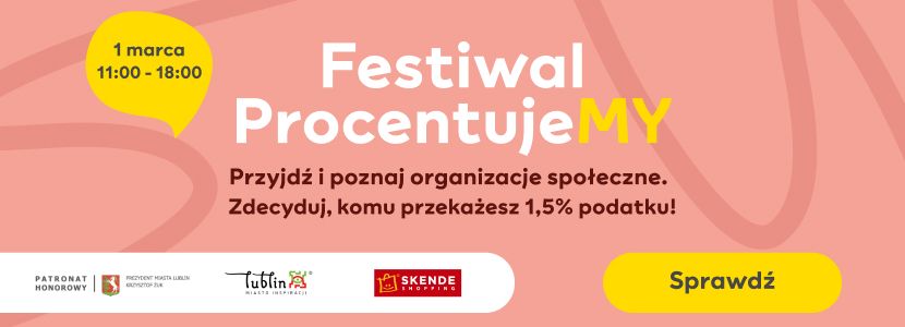 Baner informacyjny promujący wydarzenie