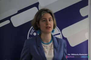 Pani Dorota Krać, Prezes Polskiego Związku Niewidomych Okręg Lubelski