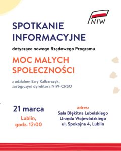 Plakat informacyjny promujący wydarzenie