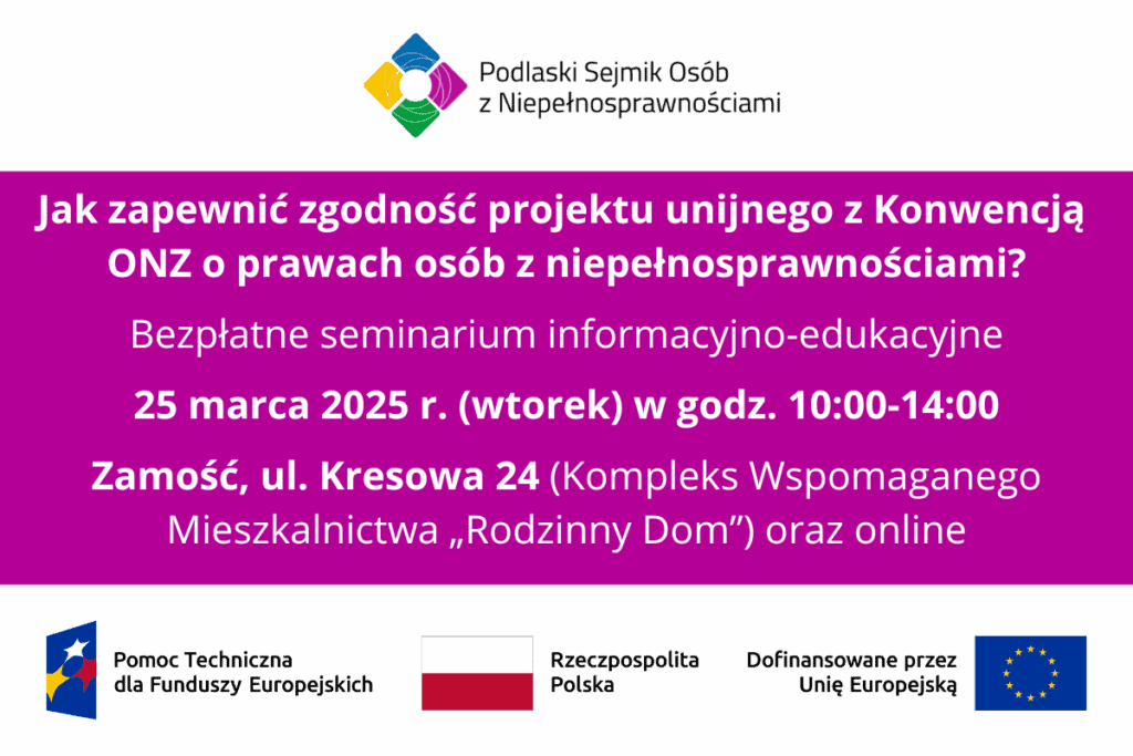 Baner informacyjny promujący wydarzenie