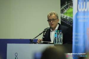 Prowadzący wydarzenie Pan Tomasz Jasina – ceniony komentator sportowy Telewizji Polskiej