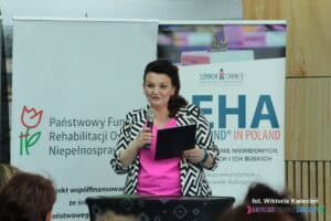 Pani Monika Jędruszczak - prowadząca Konferencję