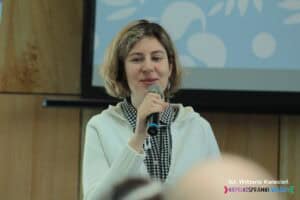 Pani Dorota Krać, Prezes Polskiego Związku Niewidomych Okręgu Lubelskiego