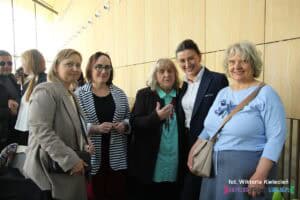 Zdjęcie pamiątkowe, od lewej stoją panie: Małgorzata Żywicka (PFRON), Anna Bieganowska-Skóra (LFOON-SW), Alicja Jankiewicz (LFOON_SW), Agnieszka Wybraniec (Port Lotniczy Lublin), Dorota Dutkiewicz (Fundacja na Rzecz Osób Niepełnosprawnych "Tacy Sami")