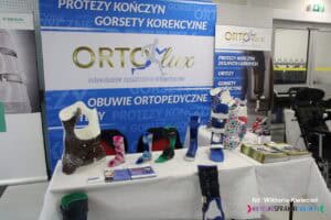 Stoisko firmy Ortolux Lublin z ekspozycją ortopedyczną