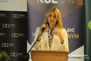 dr hab. Beata Piskorska, prof. KUL, Prorektor ds. Studentów i Umiędzynarodowienia w trakcie mowy inauguracyjnej