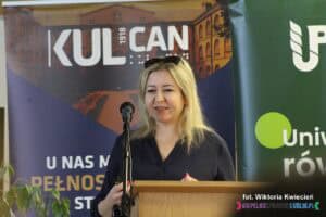 dr n. o zdr. Joanna Milanowska podczas prelekcji pt. "Zdrowie seksualne osób z niepełnosprawnością”