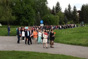 Przemarsz korowodu do punktu docelowego