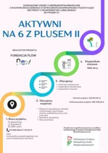 Plakat informacyjny promujący przedsięwzięcie projektu