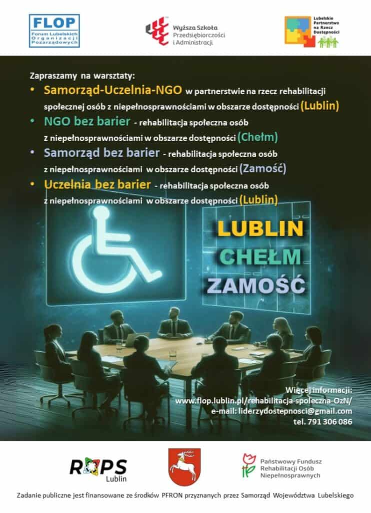 Plakat informacyjny promujący przedsięwziecie