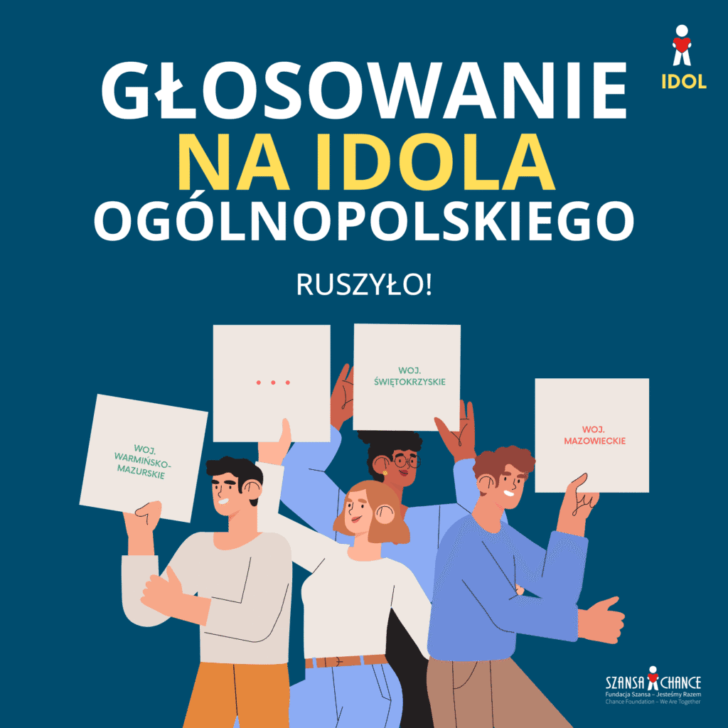 Baner zachęcający do głosowania na Idola Ogólnopolskiego