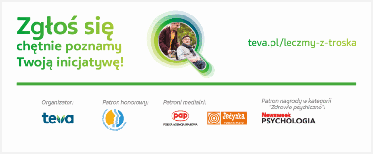 Baner z logotypami i linkiem zachęcający do udziału w konkursie i zgłaszania inicjatyw