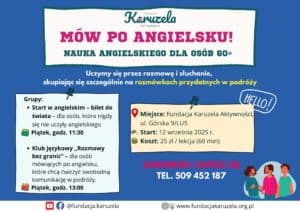 Plakat informacyjny promujący zajęcia