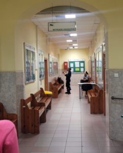 Korytarz w Miejskim Urzędzie Pracy w Lublinie