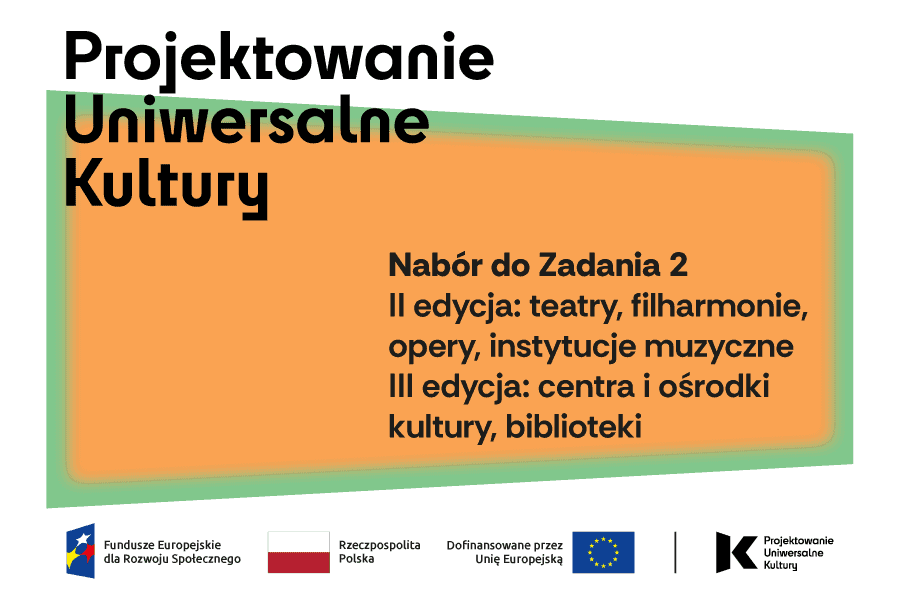Plakat informacyjny promujący przedsięwzięcie programu