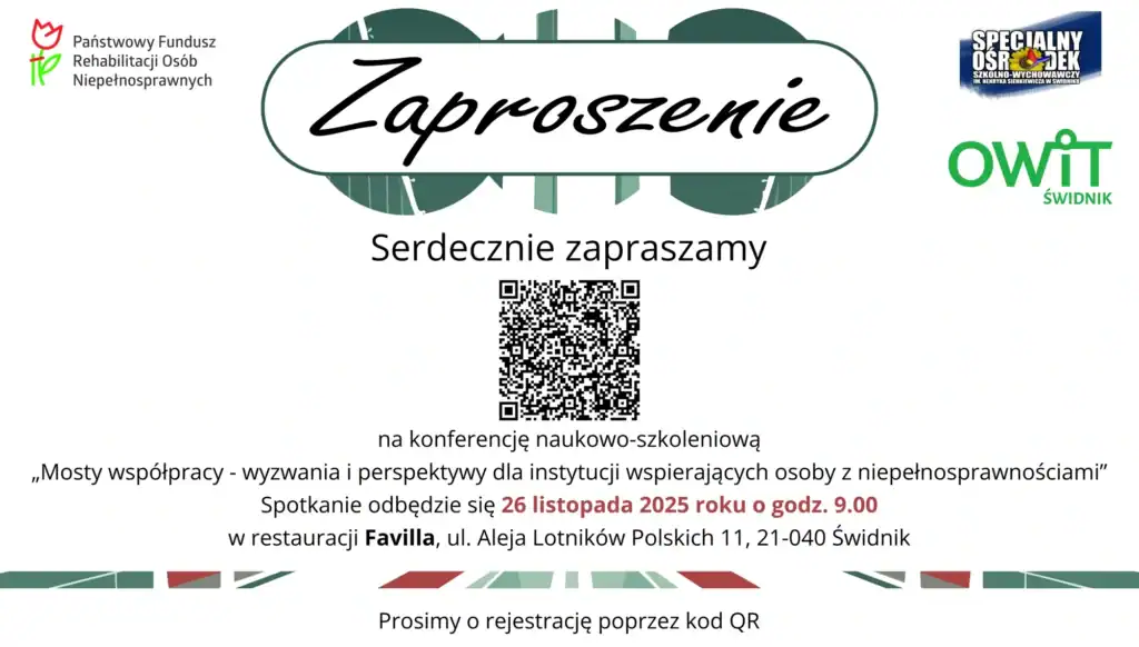 Baner informacyjny promujący wydarzenie