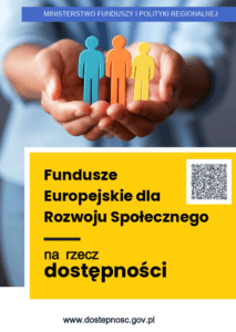 Okładka broszury Fundusze Europejskie dla Rozwoju Społecznego na rzecz dostępności