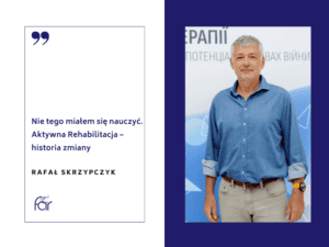 Portret biznesowy Rafała Skrzypczyka, autora artykułu pt. "Nie tego miałem się nauczyć. Aktywna Rehabilitacja – historia zmiany"