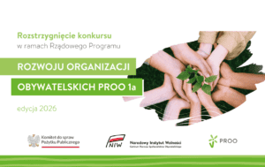 Grafika informacyjna ogłaszająca wyniki konkursu