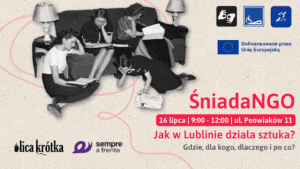 Baner promujący wydarzenie. Grafika zawiera archiwalne zdjęcie czterech czytających kobiet oraz logotypy organizatorów i partnerów.