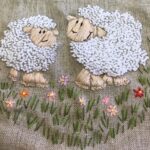 Haft autorstwa Katarzyny Wysokińskiej "Owce"