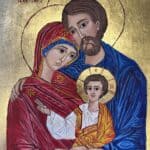 Ikona autorstwa Katarzyny Wysokińskiej "Święta Rodzina"