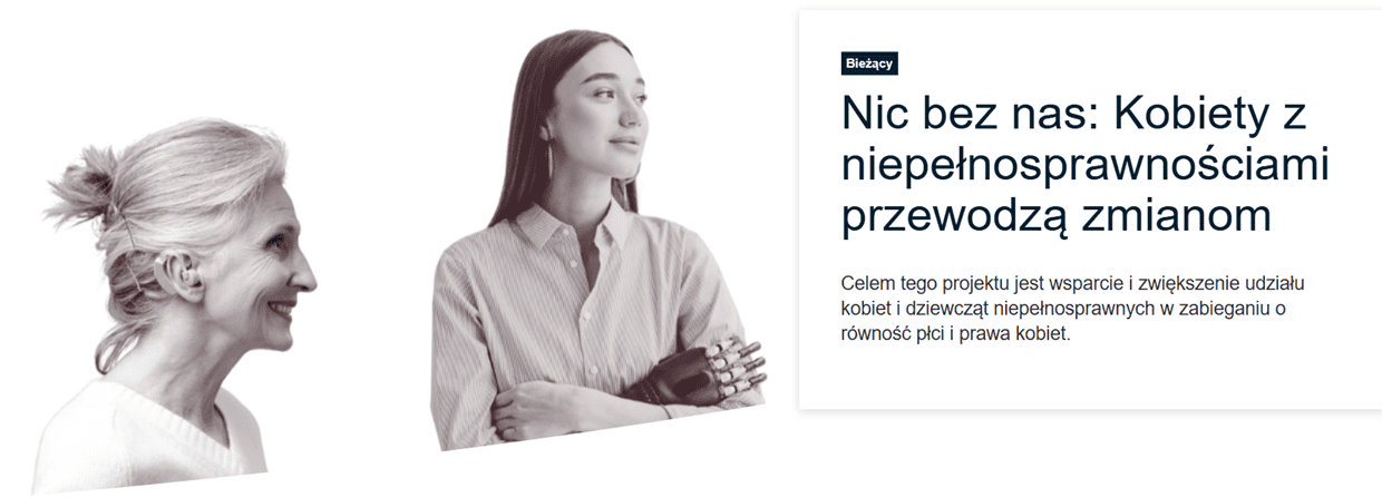 Zaproszenie do projektu „Nic o nas bez nas: Kobiety z niepełnosprawnościami przewodzące zmianie społecznej”