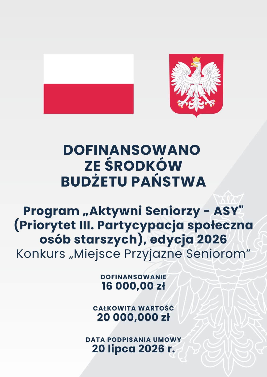 Ruszył nabór do Konkursu „Miejsce Przyjazne Seniorom” w 2026 roku
