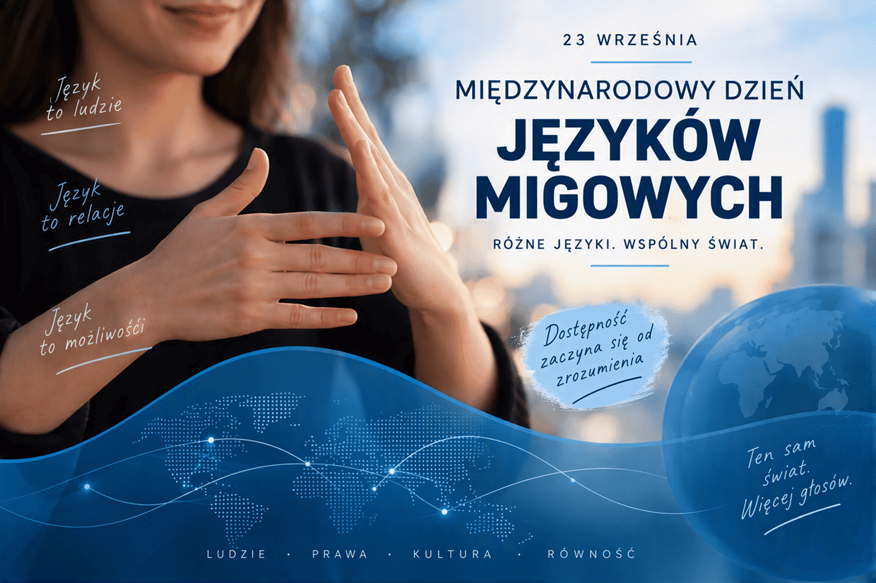 Język, który widać. 23 września obchodzimy Międzynarodowy Dzień Języków Migowych