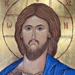 Ikona autorstwa Katarzyny Wysokińskiej "Jezus Chrystus Pantokrator"